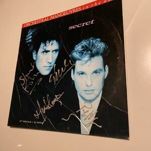 Orchestral Manoeuvres in the Dark Vinyl signed autograph Depeche Mode new order